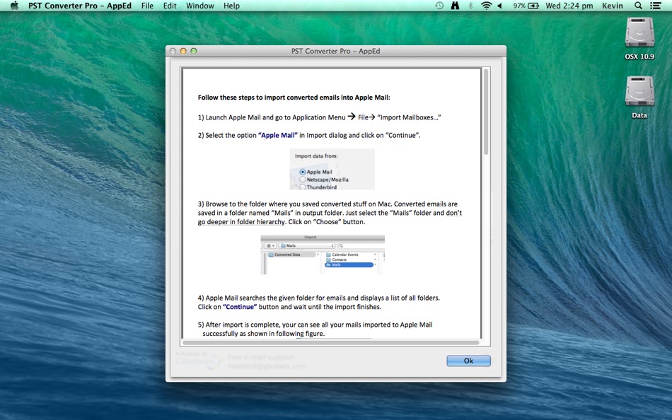 #4. PST Converter Pro - AppEd (macOS) 由: Gladwev Software Private Limited