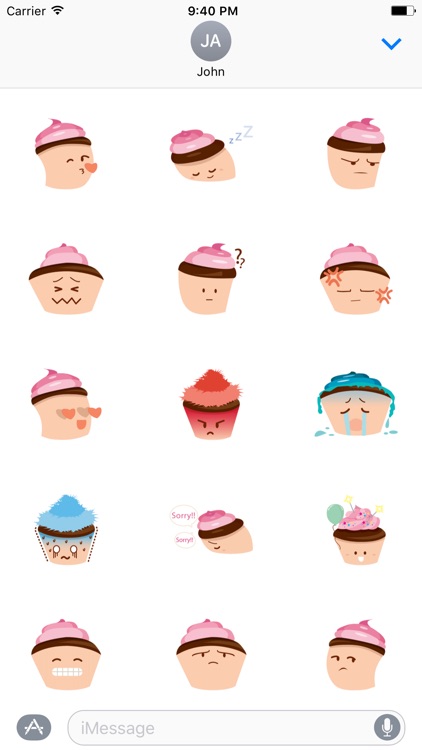 Cute Cupcake Sticker