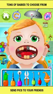 baby doctor dentist salon games for kids free iphone screenshot 2