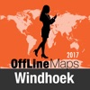 Windhoek mapa offline y guía de viaje