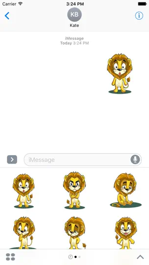 Скриншот Lingualeo Sticker Pack на iPhone 1