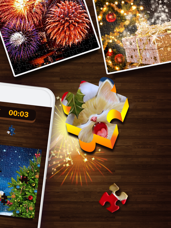 Screenshot #5 pour Nouvel an gratuit puzzle - Noël puzzles HD