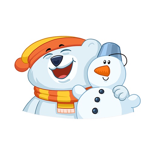 Oslo the Polar Bear - sticker pack for iMessage icon