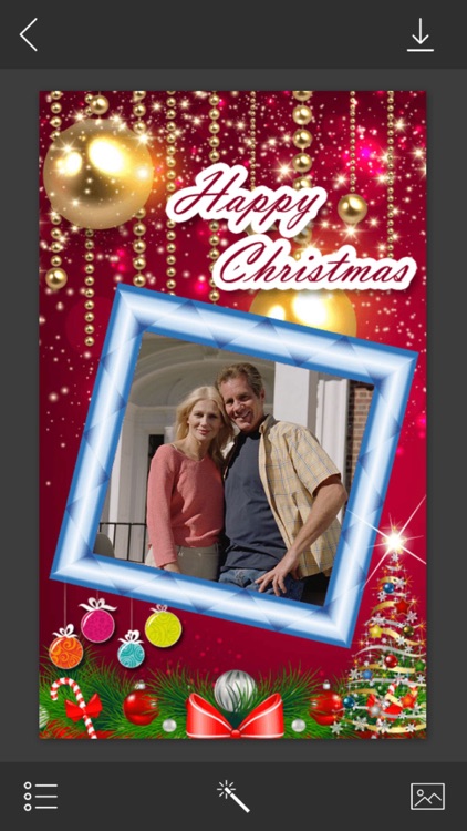 Holiday Xmas HD Photo Frame - Design scrapbook