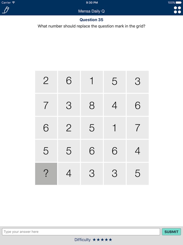 Mensa Daily Q screenshot 6