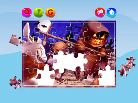 Cartoon Jigsaw Puzzles Box for Happy Halloween