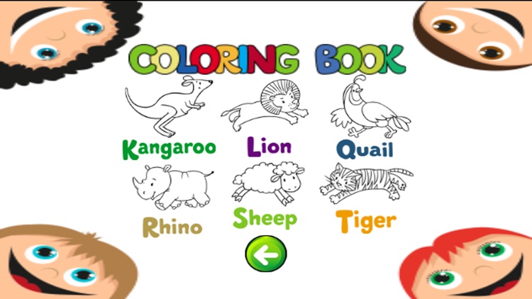 Cute animal alphabet coloring book for kids easy toddler game screenshot-4