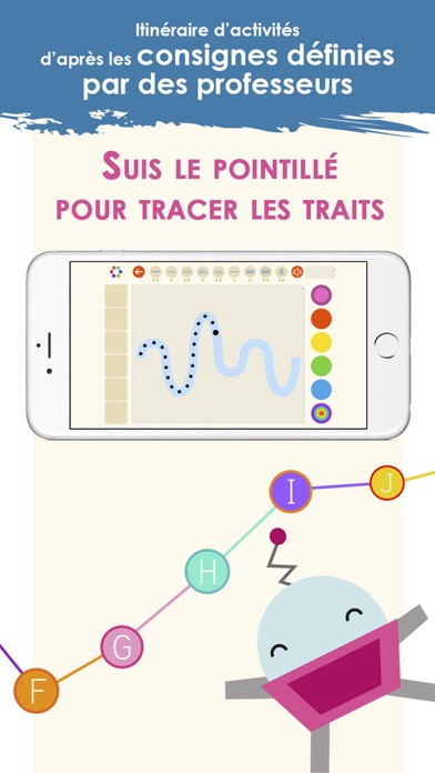 Screenshot #2 pour Traits et lettres pour apprendre à écrire