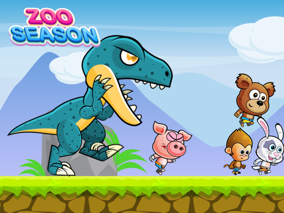 Screenshot #4 pour Runner Zoo animaux fun - évasion dinosaure