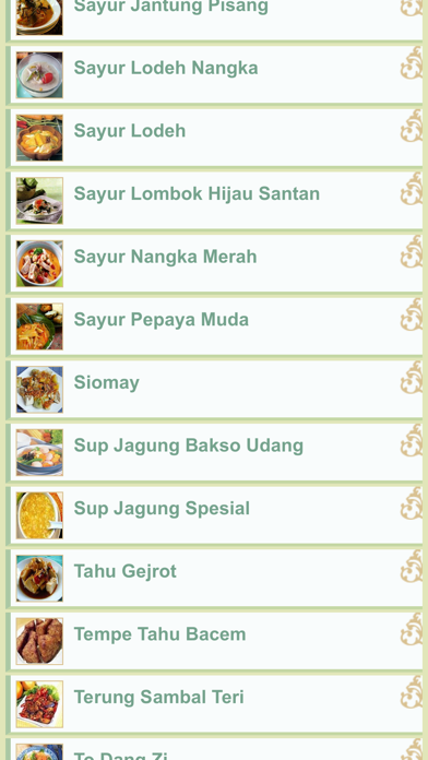 Screenshot #2 pour Resep Sayur Indonesia