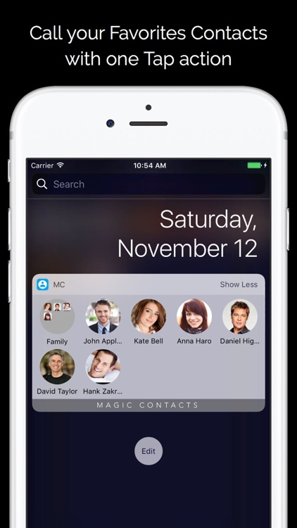 Magic Contacts Pro with Notification Center Widget