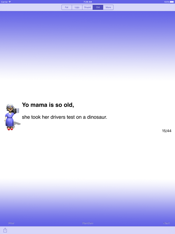 Screenshot #4 pour Best Yo Mama Jokes - LITE