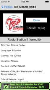 Albania Radio Live (Shqipëri) screenshot #2 for iPhone