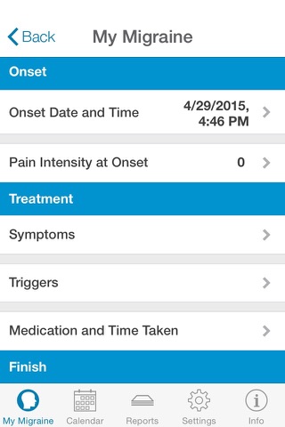 Migraine eDiary screenshot 3