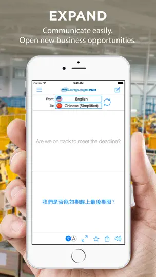 Capture d'écran de MyLanguage Translator Pro sur iPhone 4