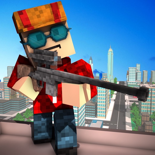 Blocky City Sniper 3D iOS App