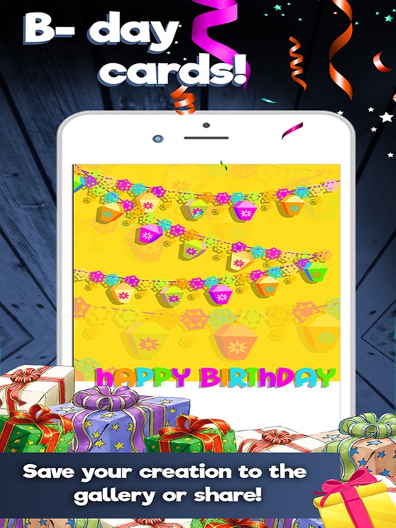 Happy Birthday Cards Maker – Create Best Free eCards and Invitation.s iPad screenshot