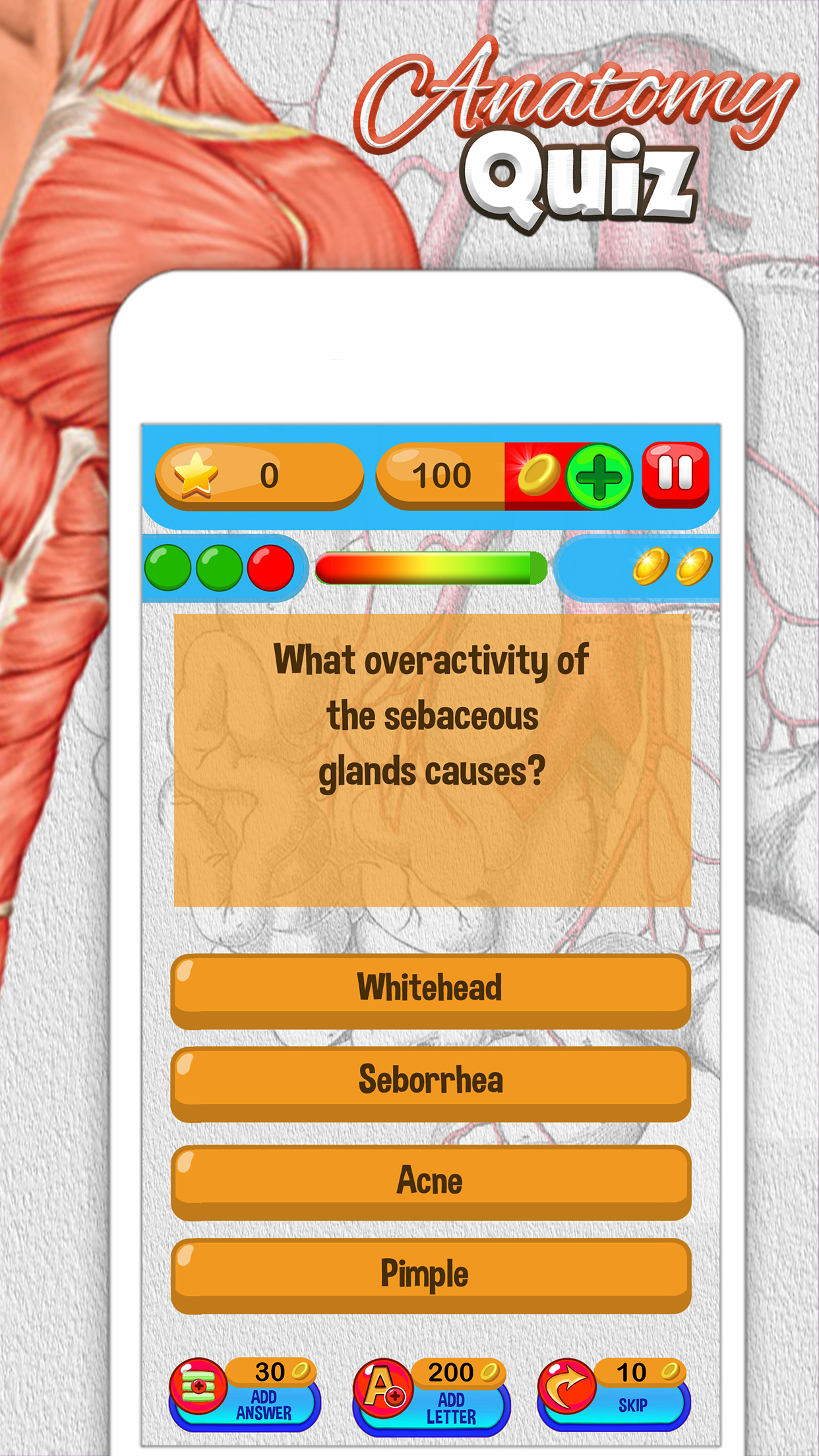 Anatomy Quiz - Science Pro Brain Education Game screenshot 5