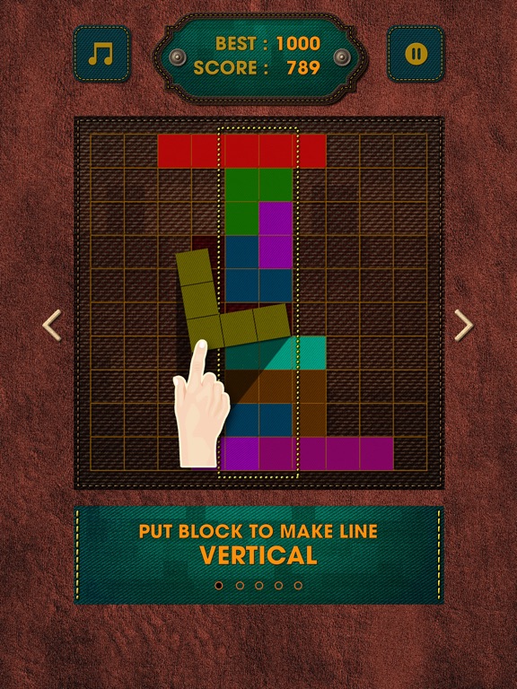 Screenshot #5 pour Vintage Block Puzzle Game
