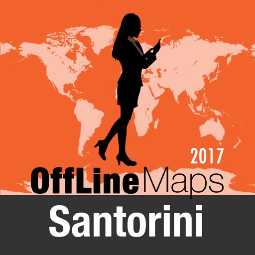 Santorini Offline Map and Travel Trip Guide