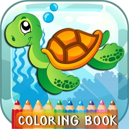 Marine Animals Coloring Book For Kids And Toddlers