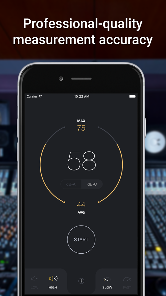 #2. dB Decibel Meter - sound level measurement tool (iOS) 由: Marina Polyanskaya