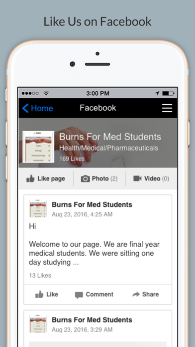 Burns overview and management screenshot 3