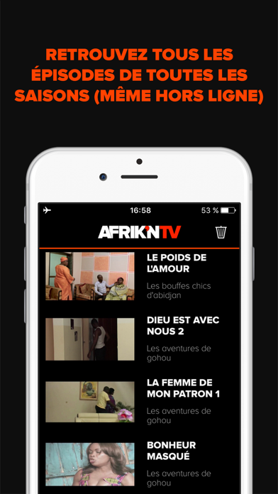 Screenshot #2 pour AfriknTV - Actualités et Séries d'Afrique