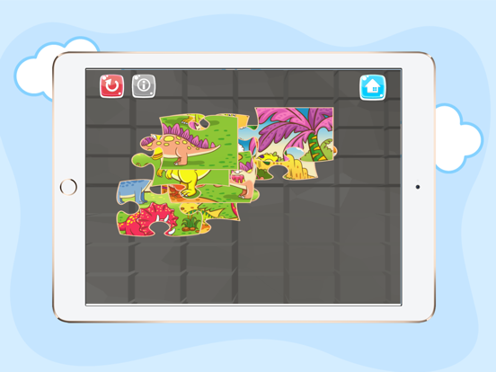 Dinosaur Jigsaw Puzzles Activities For Preschool iPad screenshot