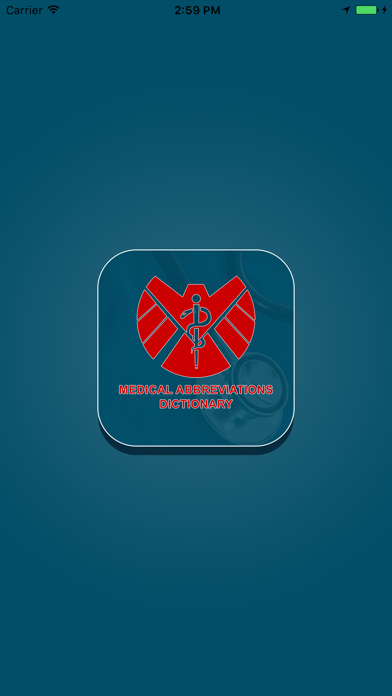 Screenshot #1 pour Medical Abbrevation Dictionary