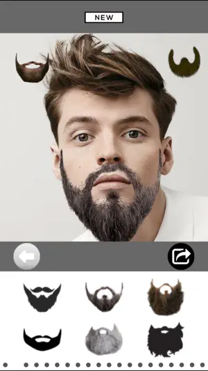 Mooch - Beard & Mustache Photo Editor for Men Face screenshot 3