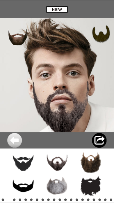 Screenshot #3 pour Mooch - Beard & Mustache Photo Editor for Men Face