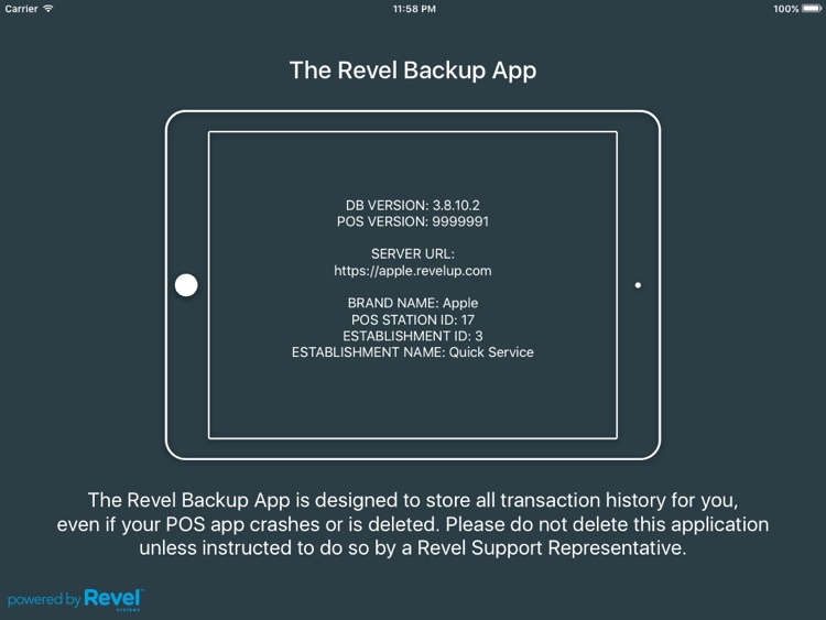 Revel Backup