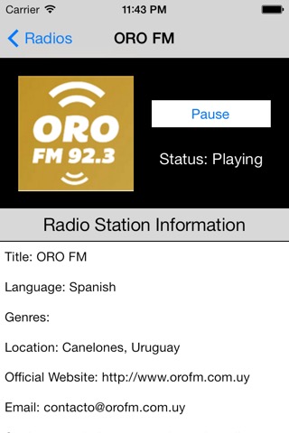 Uruguay Radio Live Player (Montevideo / Spanish / español)のおすすめ画像5