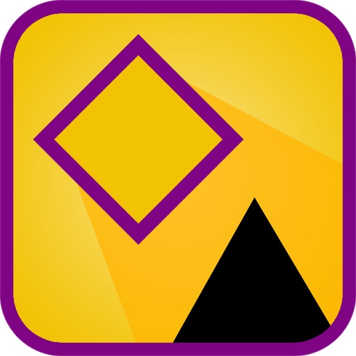 Diamonds & Shapes Square Dash  Endless Arcade Game Icon