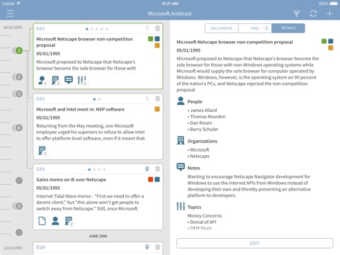 Timelines by LLM screenshot 2