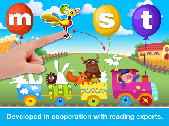 Phonics Fun on Farm Educational Learn to Read App iPad app afbeelding 3