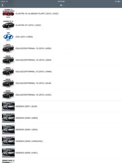 Hyundai Car Parts - ETK Parts Diagrams iPad image 1