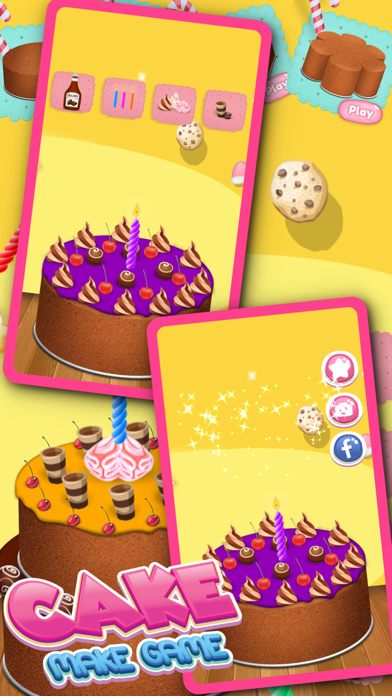 Screenshot #3 pour Cake Maker Anniversaire Jeu Gratuit