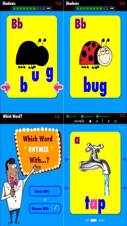 Phonic Flashcards lite CVC screenshot-3