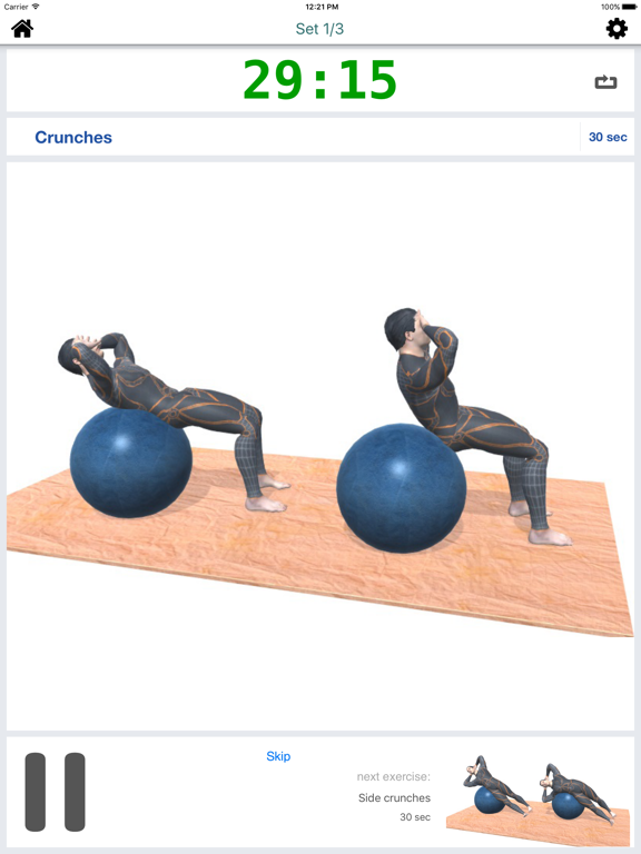 Screenshot #6 pour Exercise Ball Workout Challenge Free - Get fit