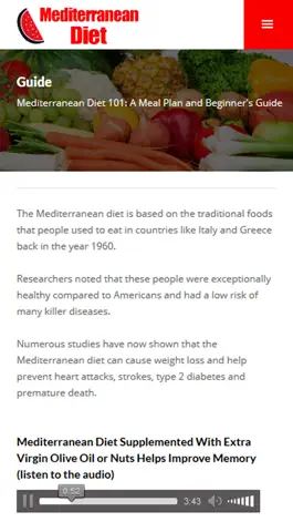 Game screenshot Mediterranean Diet Plan: Low carb diet apk