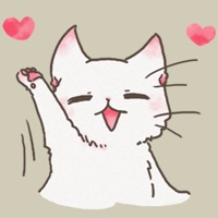 White Cat app icon - Stickers app for iPhone