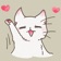 White Cat app icon - Stickers app for iPhone