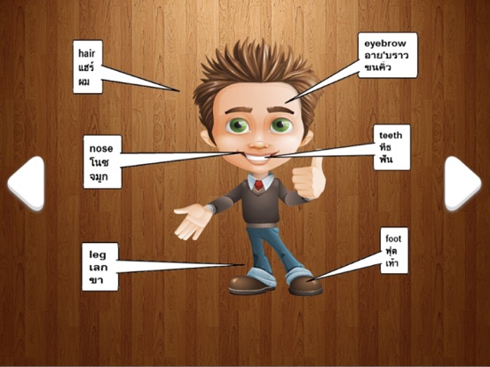 Learn Body Parts in English iPad screenshot