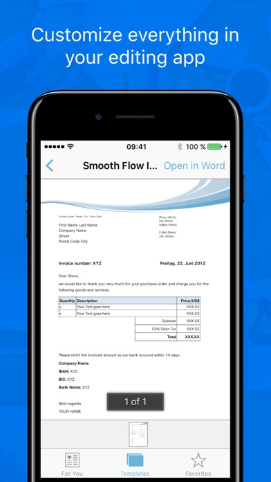 Templates for Word Pro Screenshot
