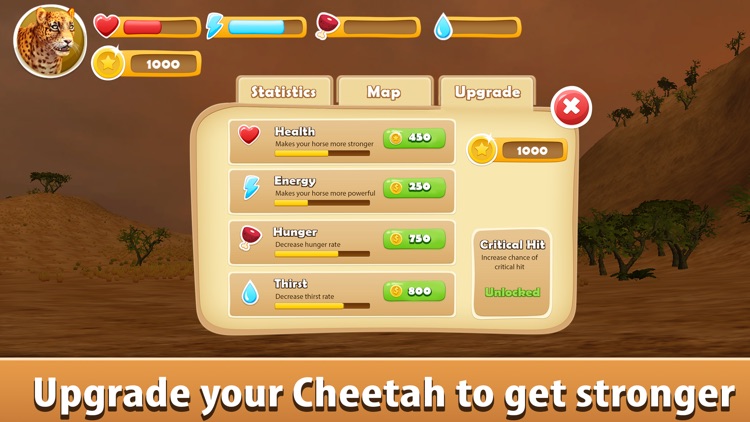 African Cheetah: Wild Animal Simulator 3D Full screenshot-3