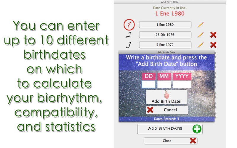biorhythm pro - measure the rhythm of your life iphone screenshot 2