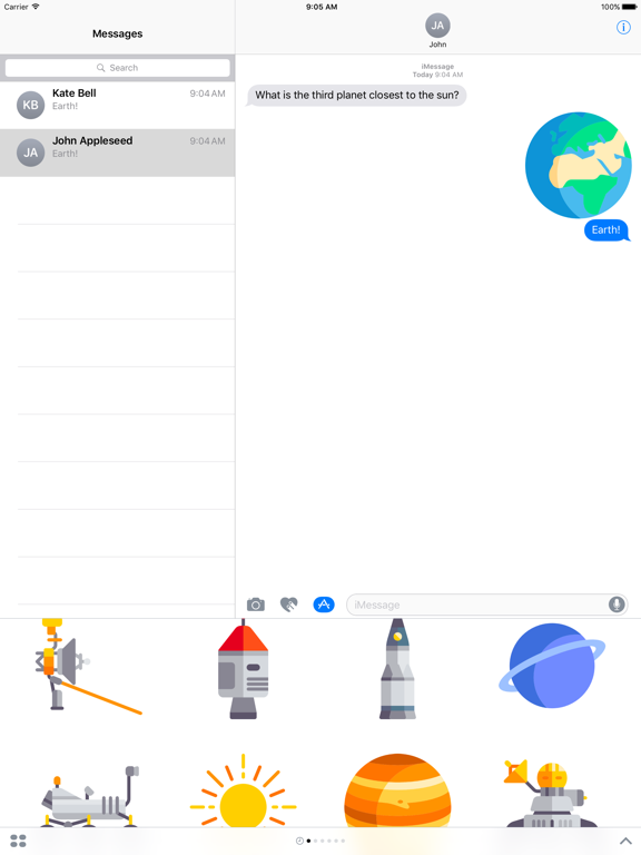 Screenshot #4 pour Space Stickers Limited Edition for Messages