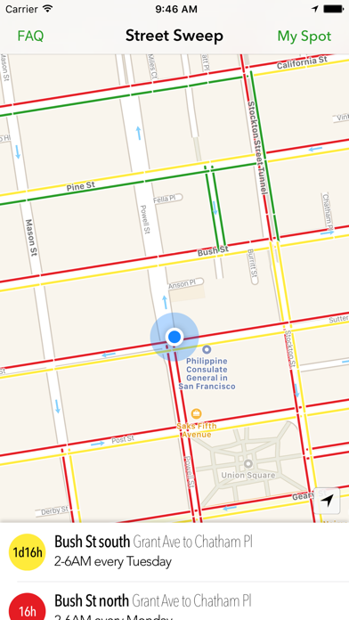 Screenshot #1 pour Street Sweep - San Francisco Street Parking